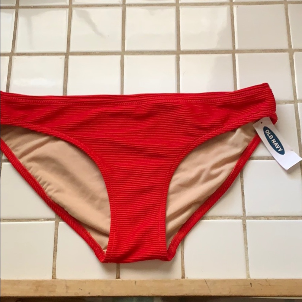 New with tags red bikini bottom